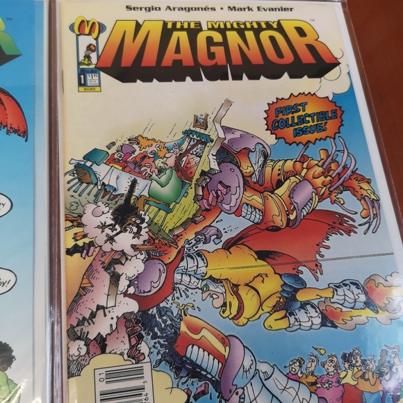 Lot Of 2 The Mighty Magnor #1 (1993) Malibu Comic Books, Pop-out Cover "Sealed" - Picture 3 of 7